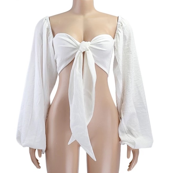 Sexy backless collar wrap crop top - Picture 5 of 5